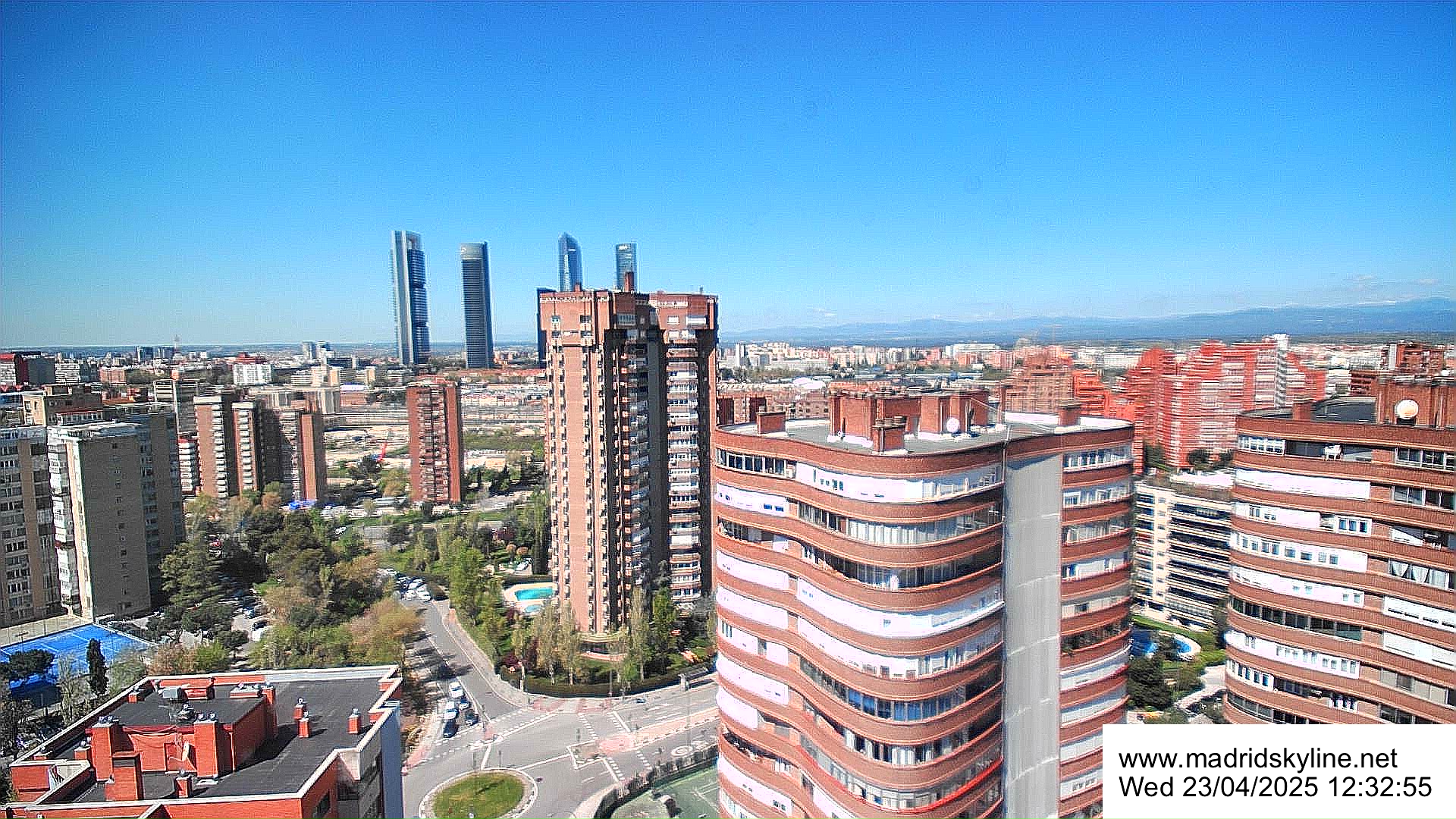 Madrid Skyline High Definition Webcam