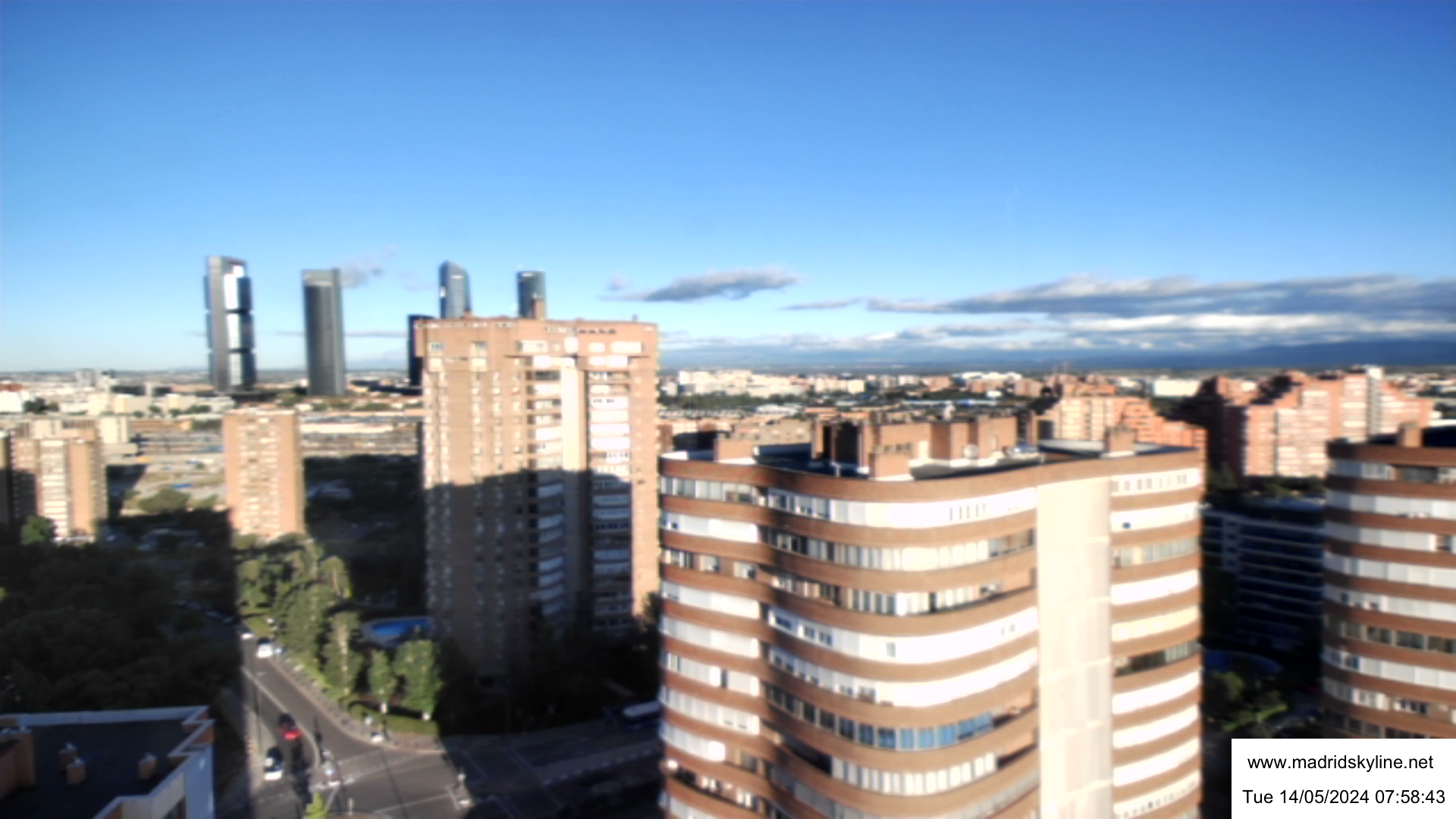 Madrid Skyline High Definition Webcam