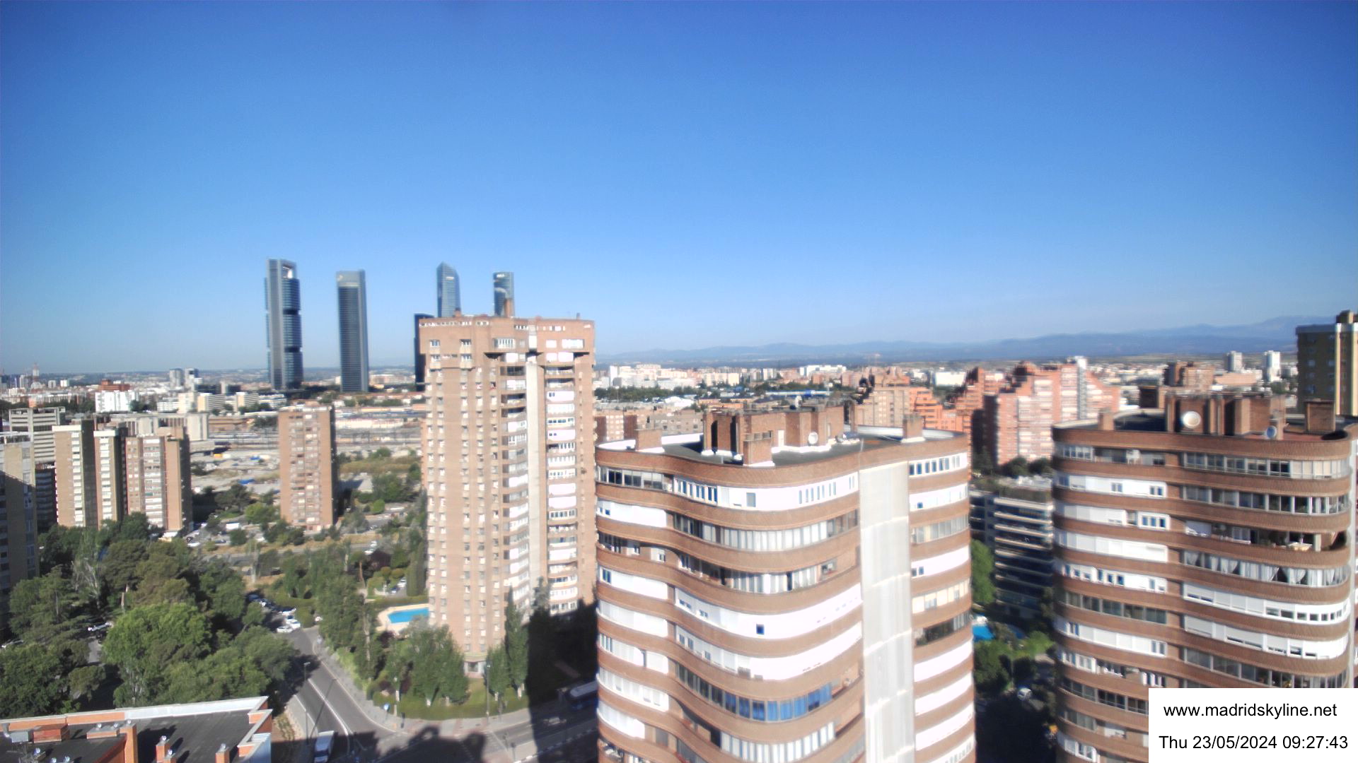 Madrid Skyline High Definition Webcam